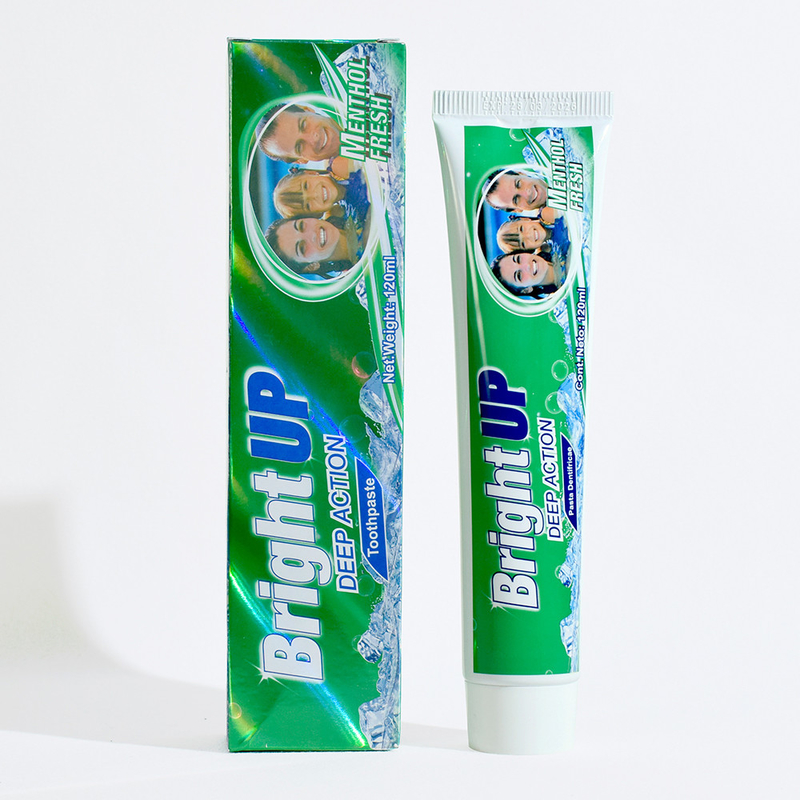 चमकीला करें डीप एक्शन मेंथोल ताजा टूथपेस्ट 120ml - एक त्वरित शीतलन संवेदना का अनुभव करें हर्बल मिंट