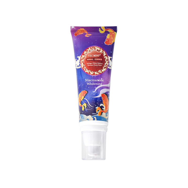 VECMINT 100ml हर्बल एसेन्स टूथपेस्ट - सोफोरा फ्लेवेसेंस एक्सट्रैक्ट और मालवा वर्टिकिलाटा के साथ - नियासिनमाइड व्हाइटनिंग फॉर्मूला