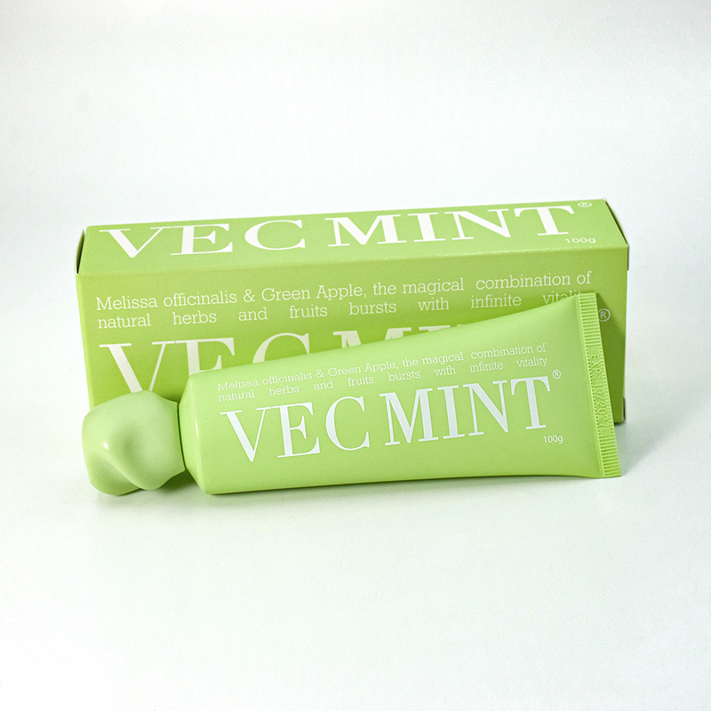 VECMINT 100 ग्राम टूथपेस्ट: जादुई प्राकृतिक जड़ी बूटियों और फलों (मेलिसा ऑफिसिनलिस और ग्रीन सेब) के साथ मौखिक जीवन शक्ति को मुक्त करें