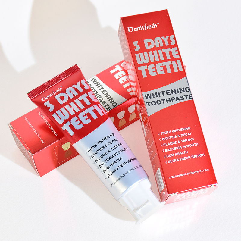 3 दिन का उन्नत दांतों का श्वेतकरण दांतों का पेस्ट सोडियम फाइटेट सामग्री एक चमकदार मुस्कान के लिए