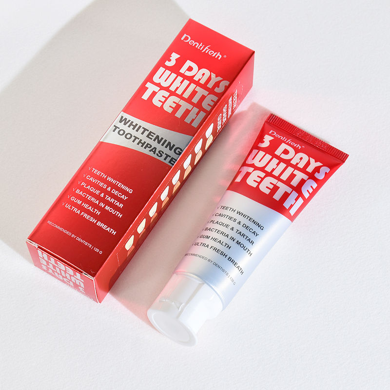 3 दिन का उन्नत दांतों का श्वेतकरण दांतों का पेस्ट सोडियम फाइटेट सामग्री एक चमकदार मुस्कान के लिए