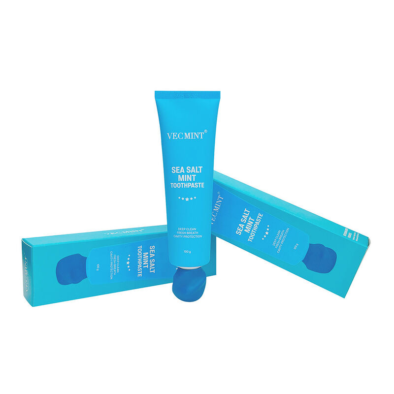 VECMINT 100g समुद्री नमक मिंट टूथपेस्ट - गहरे स्वच्छ दांत और ताजा सांस मौखिक देखभाल
