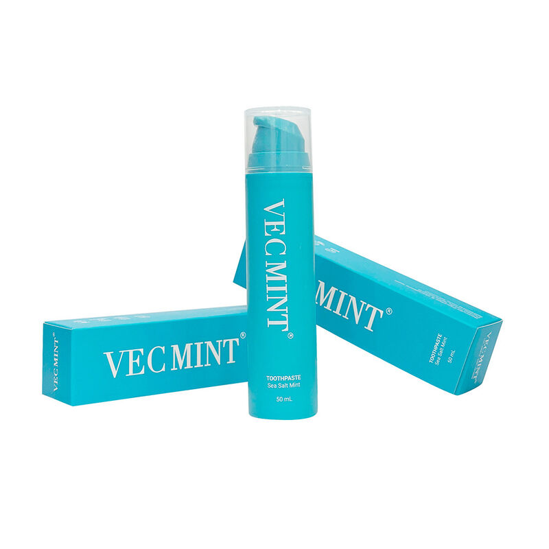 Wholesale VECMINT 50mL Sea Salt Mint Pump-Type Toothpaste - Deep Teeth Cleaning Fresh Breath Personal Care Item