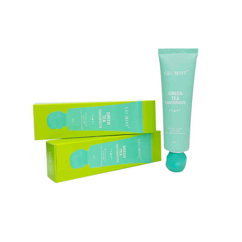 लंबे समय तक चलने वाला पूरे दिन ताजा हरी चाय दांतों का पेस्ट VECMINT - 100% प्राकृतिक सामग्री, सभी प्राकृतिक स्वच्छ और विस्तारित ताजगी मौखिक देखभाल (100 ग्राम)