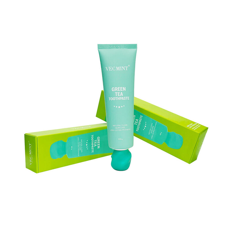 लंबे समय तक चलने वाला पूरे दिन ताजा हरी चाय दांतों का पेस्ट VECMINT - 100% प्राकृतिक सामग्री, सभी प्राकृतिक स्वच्छ और विस्तारित ताजगी मौखिक देखभाल (100 ग्राम)