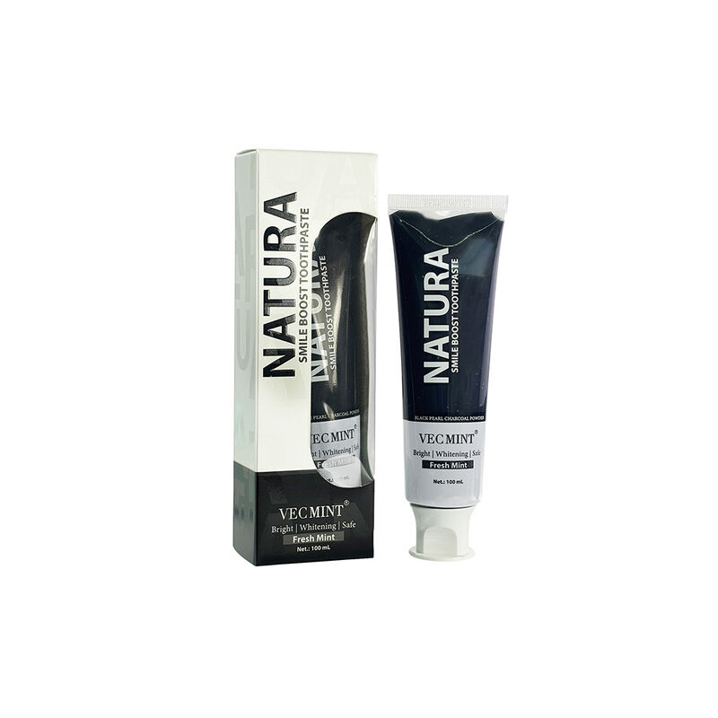 एक्टिवेटेड चारकोल टूथपेस्ट हर्बल सामग्री वयस्कों और किशोरों के लिए उपयुक्त प्राकृतिक डीप क्लीनिंग और ओरल केयर